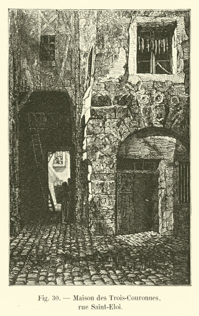 Trois-Couronnes House、rue Saint-Eloi 作： French School
