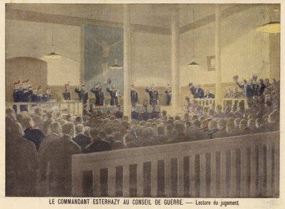 軍事法廷前のエステルハージ少佐 作： French School