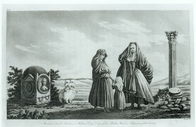 1805年に発表されたピエールマリールイドボワゼリンデケルドゥの古代および現代マルタ出身のマルタの女性 作： French School
