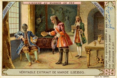 鉄仮面の男、ルイ14世の治世、リービッヒ・カード 作： French School