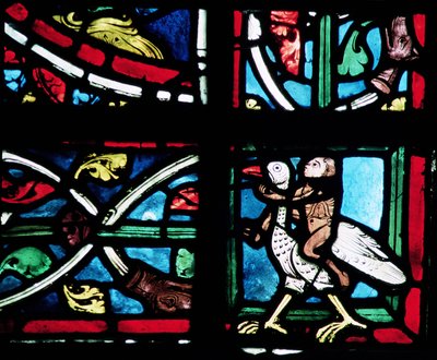 13世紀の鳥に乗る男 作： French School