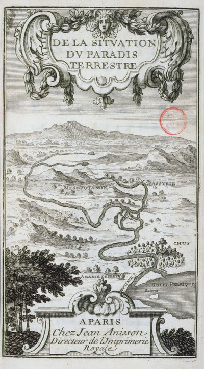 1691年のパラディテレストレ通りの地図 作： French School