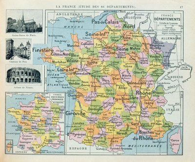 フランスの地図c。 1914 作： French School