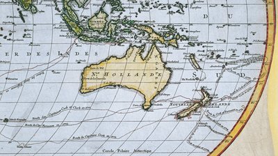 ニューホランドの地図、1650〜1780年頃 作： French School