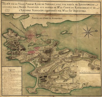 地図ニューポート, ロードアイランド州 作： French School