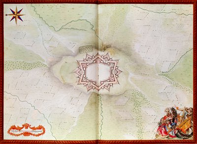 アトラスデルイ14世からのファルスブールの地図 作： French School