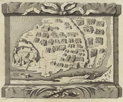 ディウ島の地図 作： French School
