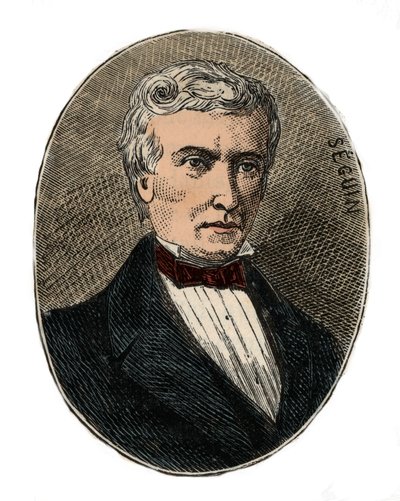 Marc Seguin (1786-1875) 建築家、エンジニア - Alexis Clerc著「Science à la range de tous - physics et chimie populaires」に掲載された版画 - 19世紀末 - 個人蔵 作： French School