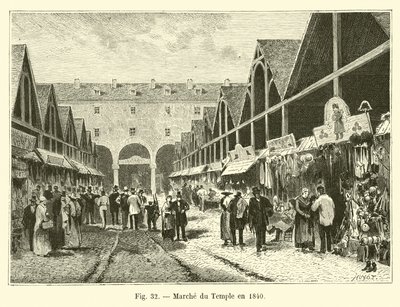 1840年のテンプルウォーク 作： French School