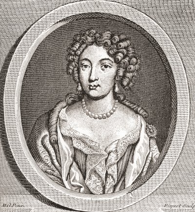 MarieAngéliquede Scorailles、16611681。フランスの貴婦人で、ルイ14世の多くの愛人の1人。 Les Heures Libresから1908年に出版されました。 作： French School