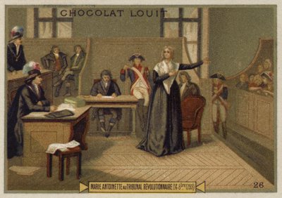 1793年10月14日、革命裁判所、フランス革命前のマリーアントワネット 作： French School