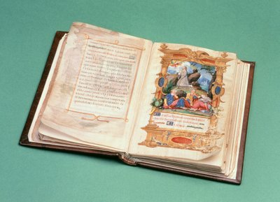 スコットランドのメアリー女王の祈祷書（羊皮紙にインク？）（279121も参照） 作： French School