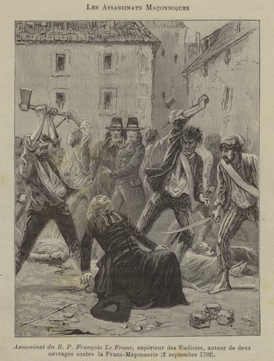 メイソンの暗殺（彫刻 作： French School
