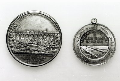 スエズ運河の開通を記念したメダル、1869年（金属） 作： French School