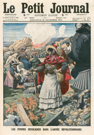 革命軍のメキシコ人女性 作： French School