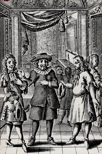 Miser」（モリエールの作品、Jean-Baptiste Poquelin（1622-1673）のペンネーム）のエングレーヴィング - MoliereのL