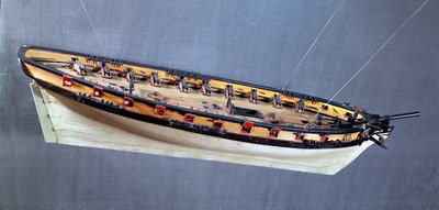 海賊船の模型、1810年頃（木と金属） 作： French School