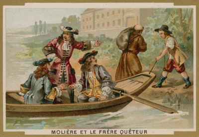 モリエールとメンディカントの兄弟 作： French School