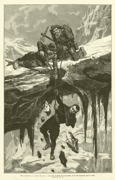 Mon Ascencion A La Dent Blanche (Engraving) 作： French School