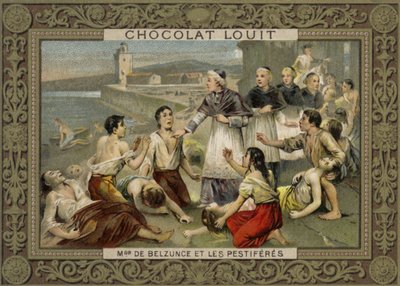 モンシニョールベルサンス、マルセイユの司教、ペストの犠牲者、1720年 作： French School