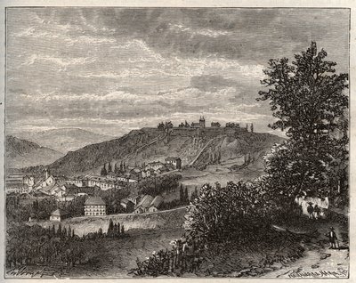 Montmedy - Meuse, en region Lorraine - V.A. Malt-Brownの "La France illustree: geographie, histoire, administration statistique "に掲載された彫刻。1884 作： French School