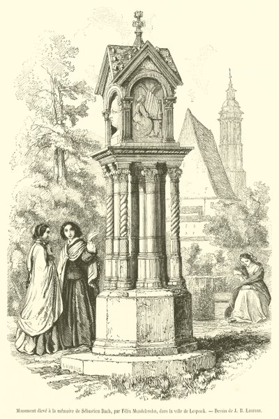 Monument eleve a la memoire de Sebastien Bach (Engraving) 作： French School