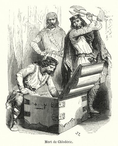 Mort de Chloderic（彫刻 作： French School