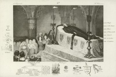 1515年、フランスのルイ12世の死を悼む 作： French School
