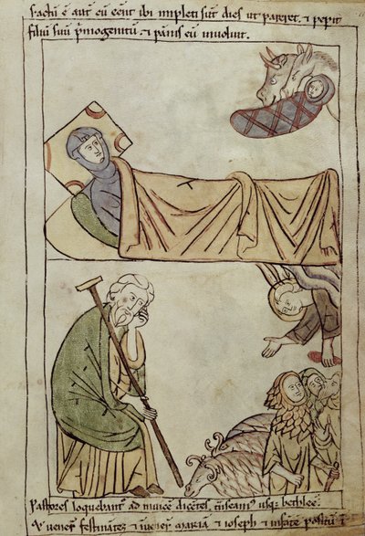 Ms 108 fol.168聖書からのキリスト降誕 作： French School