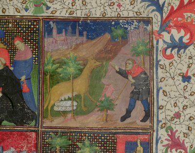 体験の言葉と行動から、1595年のロムルスとレムスがオオカミにひかれている 作： French School