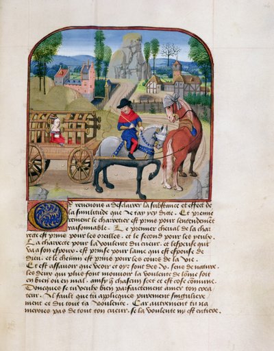 Ms 165 fol.46rルネ・ダンジュのジューン・プリンスの命令、1465-68 作： French School