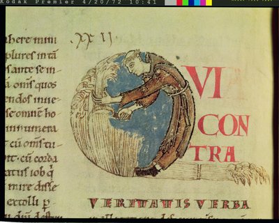 Ms 170 fol.75v教皇グレゴリー大王によるヨラリアのヨラリアからの畑で収穫されるシトー会の修道士を描いた歴史的な初期Q 作： French School