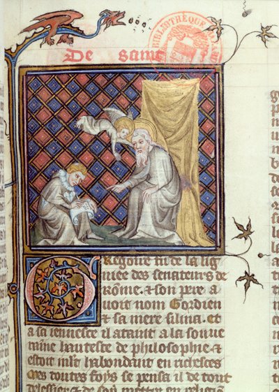 Ms 1729 St. 1370年頃のdeVoragineによるLegenda St. Aureaのグレゴリー 作： French School