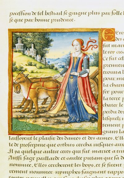 有名な女性の生活からのセレスさん、1505年頃 作： French School