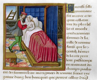 有名な女性の生活からの17歳のルクレティア、1505年頃 作： French School
