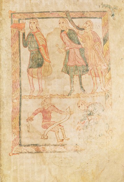 Ms 18 fol.14詩篇からのダビデの秘儀 作： French School
