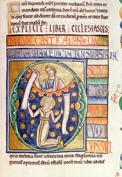 Ms 1 fol.235 Souvigny聖書の 『伝道の書』 作： French School