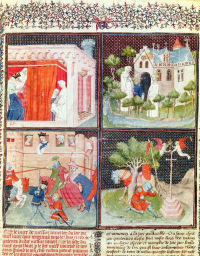 Ms 3479 fol.1ランスロットの物語と聖杯の探求、Livre de Messire Lancelot du Lac（178930も参照） 作： French School