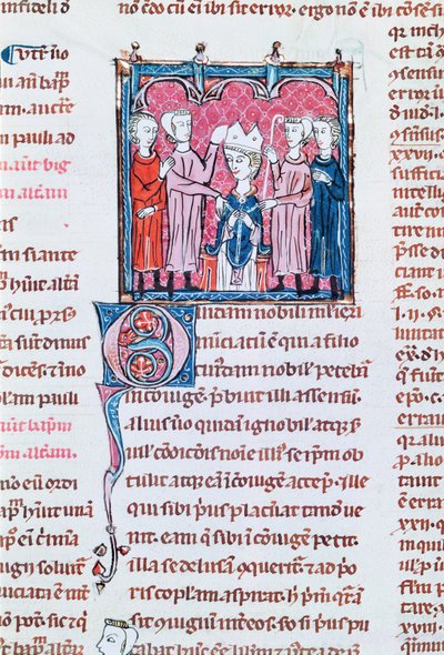 Ms 372 fol.158v Decrets de Gratienからの司教の即位 作： French School
