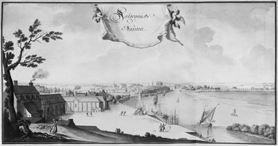 Ms 512 Warehouses for salt for Nantes、1723（鉛筆と紙の上で洗う） 作： French School