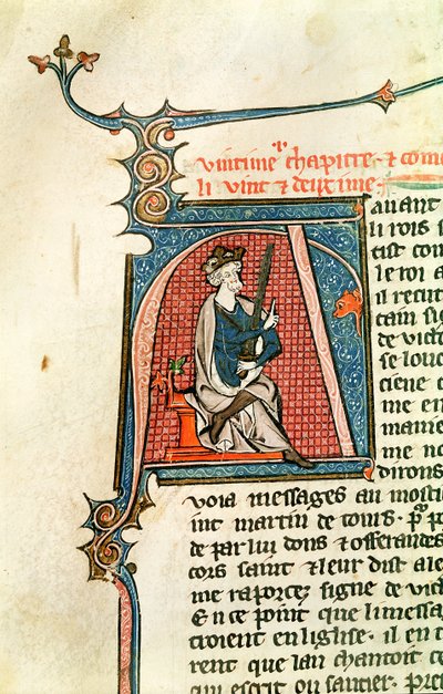 Ms 682 fol.17vヒストリーテッドの頭文字A 作： French School