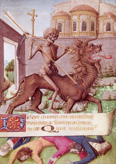 Ms 89 fol.88時間の本からの死の勝利 作： French School