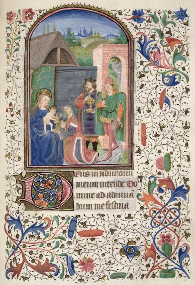 Ms Euing 4 f.49r The Wise Men、from the Glasgow Hours 作： French School