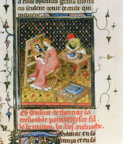 Ms Fr 12420 fol.86r The Story of Thamyris、from `De Claris Mulieribus、from the Works of Giovanni Boccaccio 作： French School