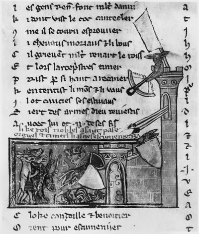 Ms Fr 1580または1581城の攻撃、ロマンデレナールから 作： French School