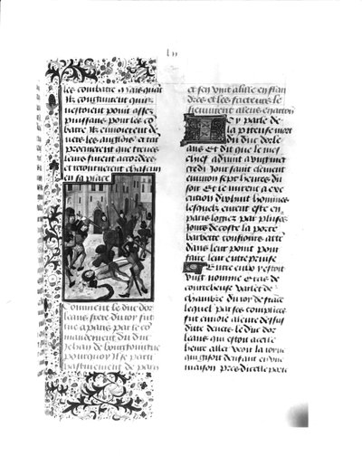 Ms Fr 2680 fol.52パリのオルレアン公爵の殺害 作： French School