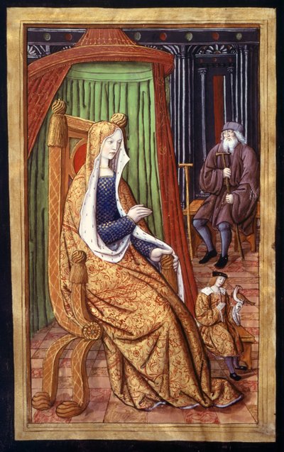 Fr. 874個。 8 v貴族の女性、Ovids書簡、1496-1502 作： French School