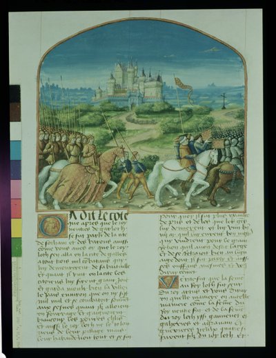 Ms Fr 91 Fol.81vページfrom The Story of Merlin by Robert de Boron、c.1482-89 作： French School