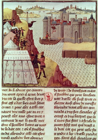 Ms Fr 9342 Jean Vauquelin、1465年頃のGrand Alexandreの歴史のページ 作： French School