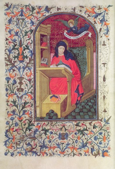 Ms Gen 288 f.266v Scholar、c.1460 作： French School